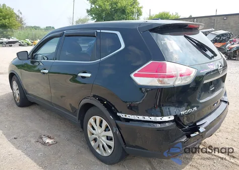 2015 Nissan Rogue S из США, поврежденный, VIN KNMAT2MT3FP531883